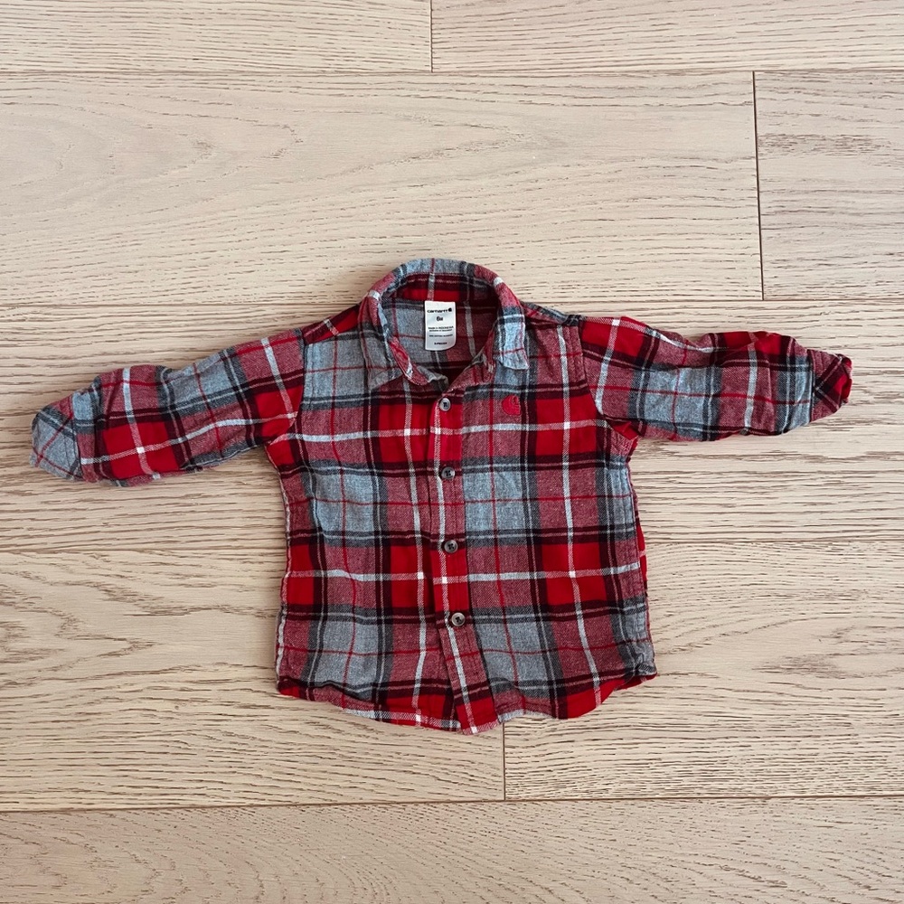 Baby Carhartt flannel shirt